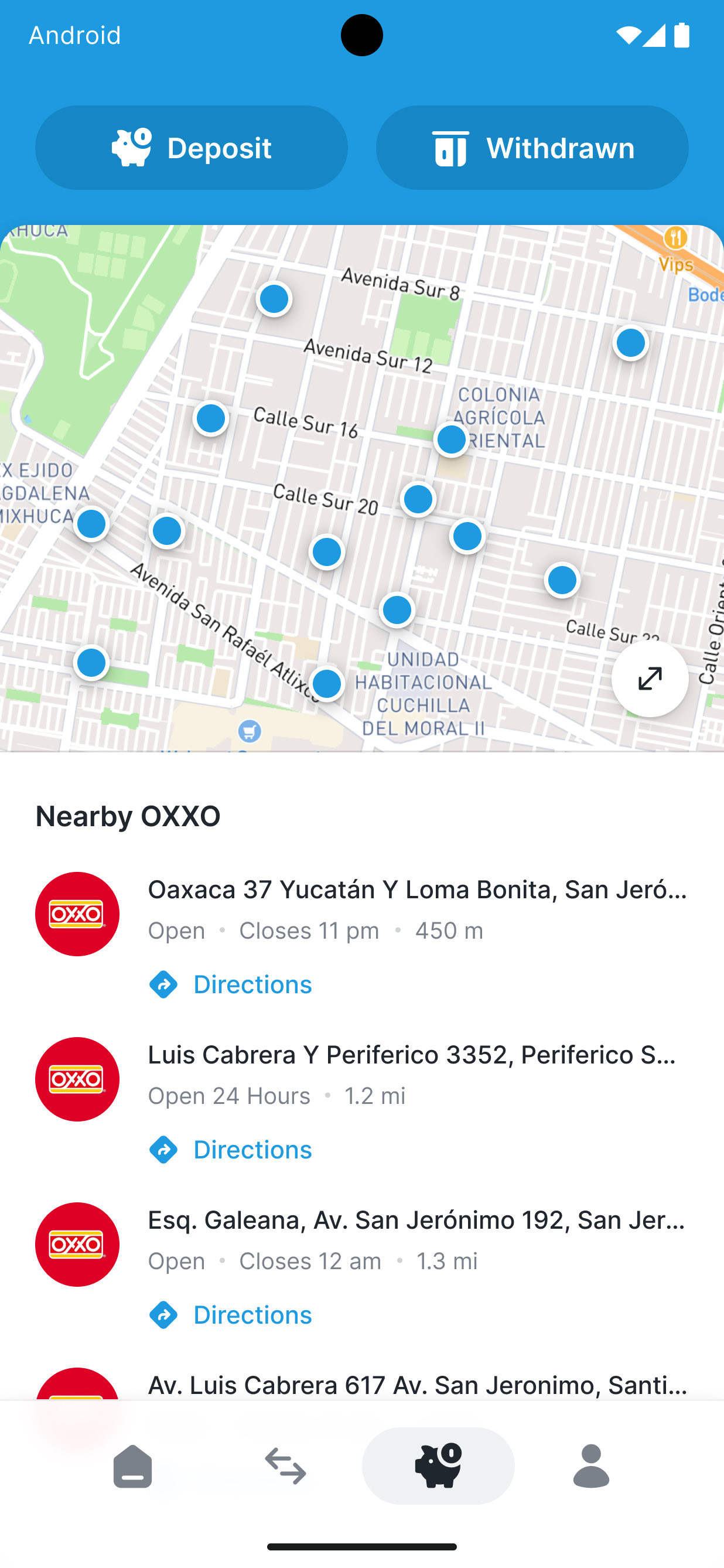 Nearby OXXO Locations