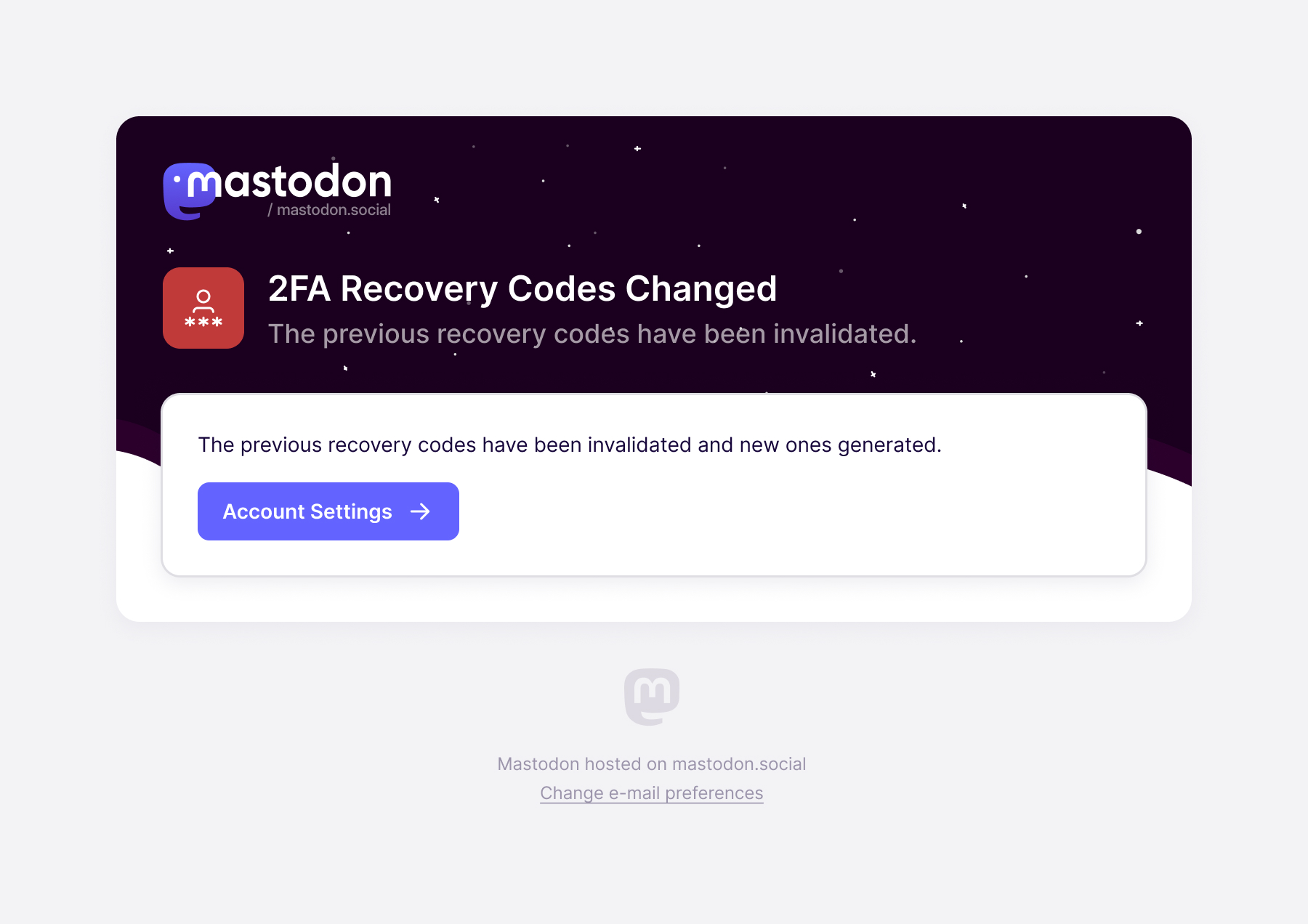 2FA Recovery Codes