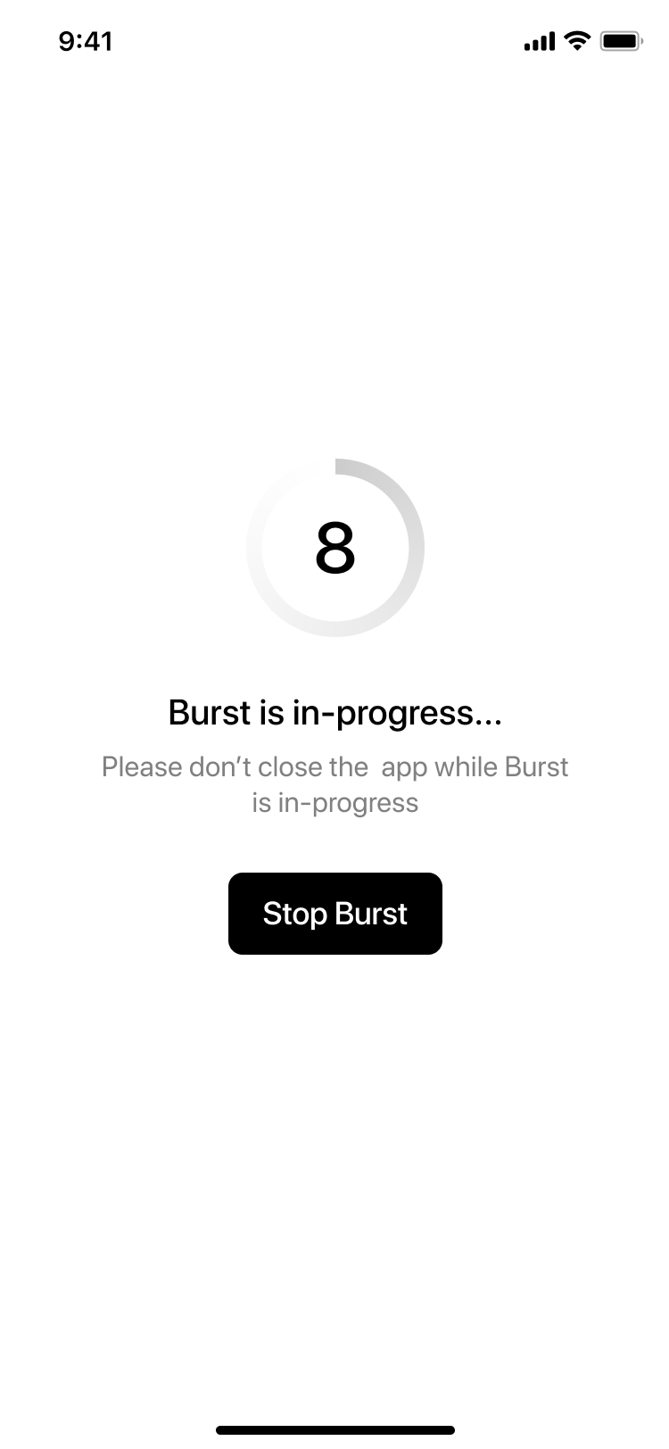 Burst Progress