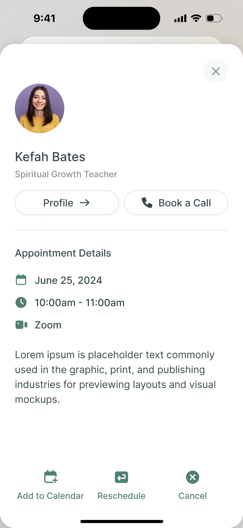 Appointment Details